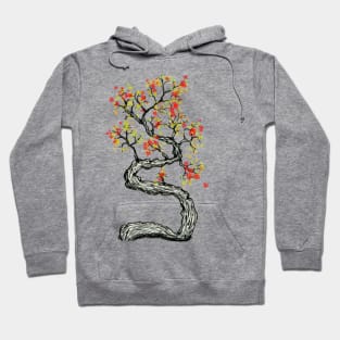 Crooked autumn tree Hoodie